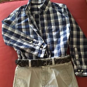Crew cuts plaid shirt
